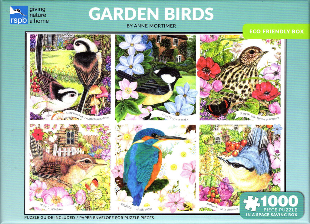 Otter House 1000 Piece Puzzle - Garden Birds