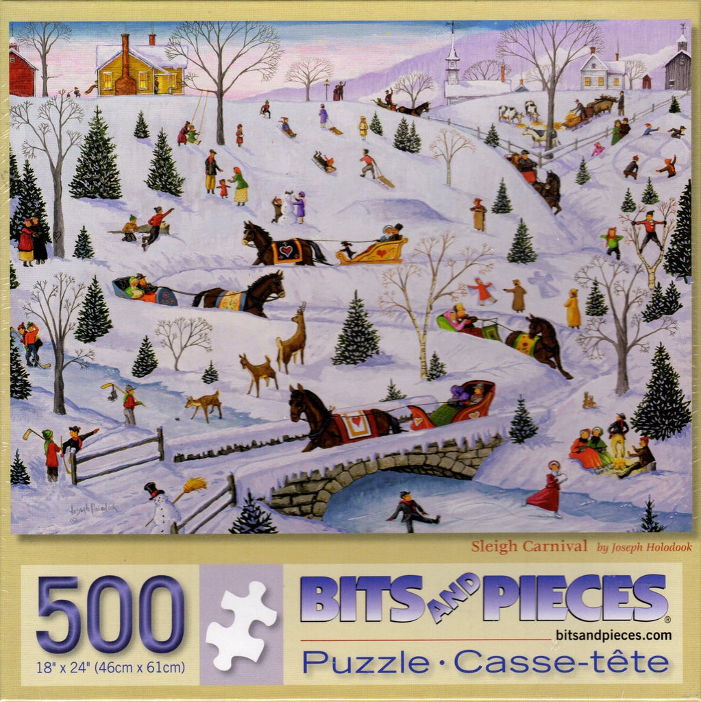 Sleigh Carnival by Joseph Holodook 500 Piece Puzzle