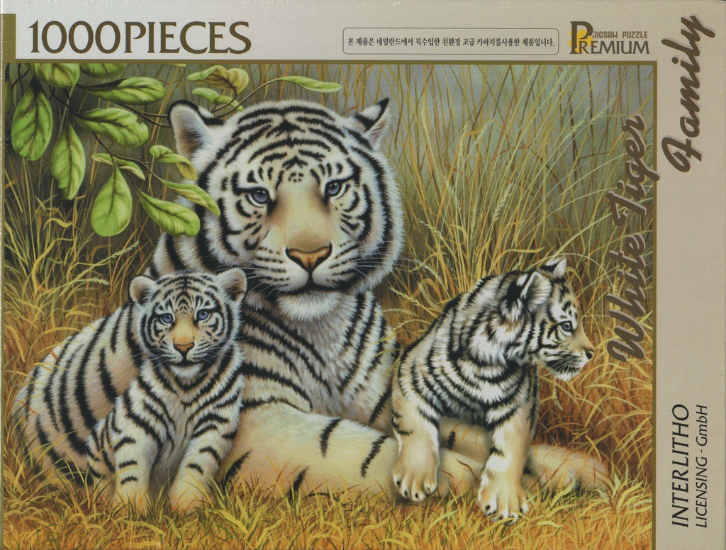 White Tiger Family 1000 Piece Puzzle