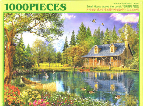 Small House Above the Pond 1000 Piece Puzzle