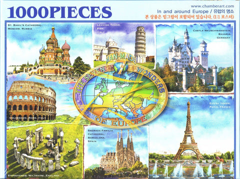 In and Around Europe 1000 Piece Puzzle