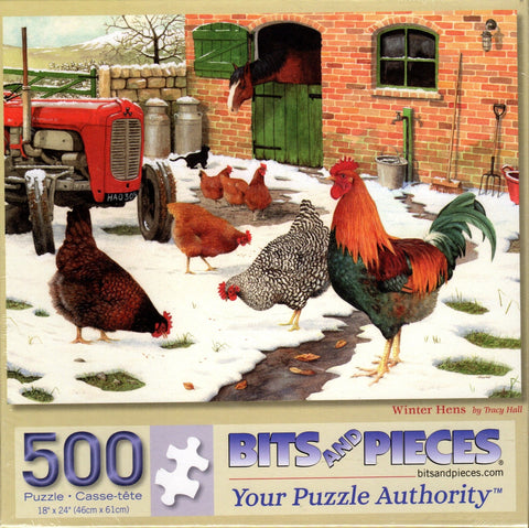 Winter Hens 500 Piece Puzzle