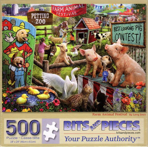 Farm Animal Festival 500 Piece Puzzle