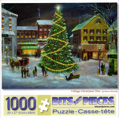 Village Christmas Tree 1000 Piece Puzzle