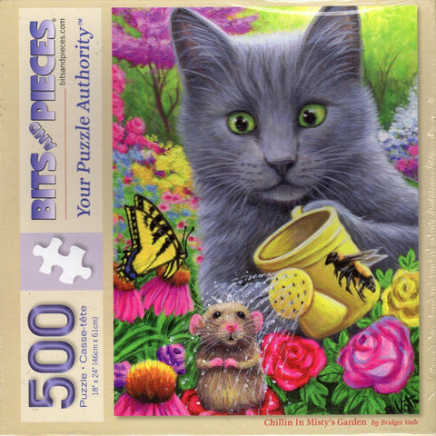 Chillin in Misty's Garden 500 Piece Puzzle