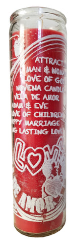 Love Red Candle