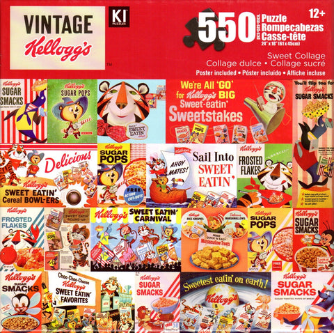 Vintage Kellog's Sweet Collage 550 Piece Puzzle