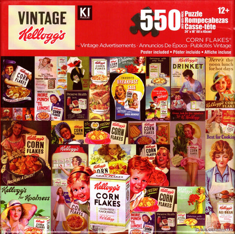 Vintage Kellog's Corn Flakes 550 Piece Puzzle