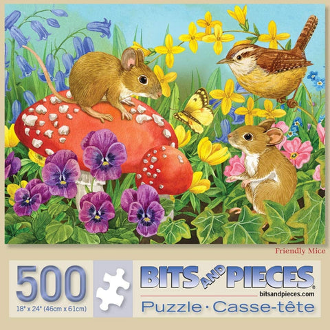 Friendly Mice 500 Piece Puzzle