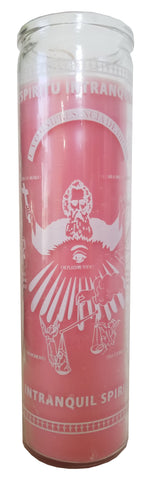 Intranquil Spirit (Espiritu Intranquilo) Pink Pillar Candle