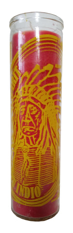 Indian Spirit (Espiritu Indio) Red Pillar Candle