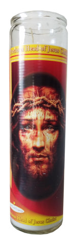 Precious Head of Jesus Christ Pillar Candle