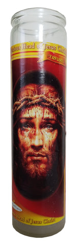 Precious Head of Jesus Christ Perfumed Pillar Candle