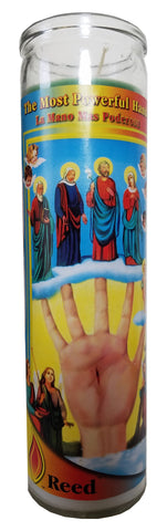 Most Powerful Hand (La Mano Mas Poderosa) 7-Color Pillar Devotional Candle