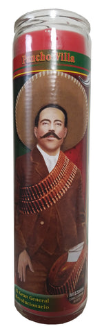 Pancho Villa Red Pillar Devotional Candle