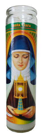 Santa Clara (Saint Clara) Pillar Devotional Candle