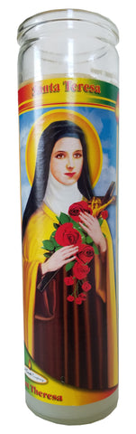 Santa Teresa (Saint Theresa) Pillar Devotional Candle