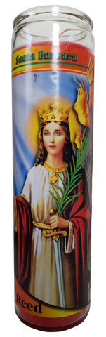 Santa Barbara Red Pillar Devotional Candle