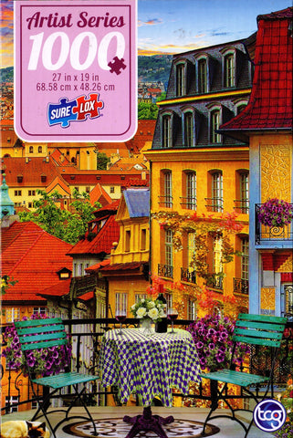 European Town Dinner 1000 Piece Puzzle