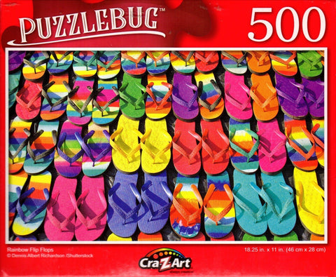 Puzzlebug 500 - Rainbow Flip Flops