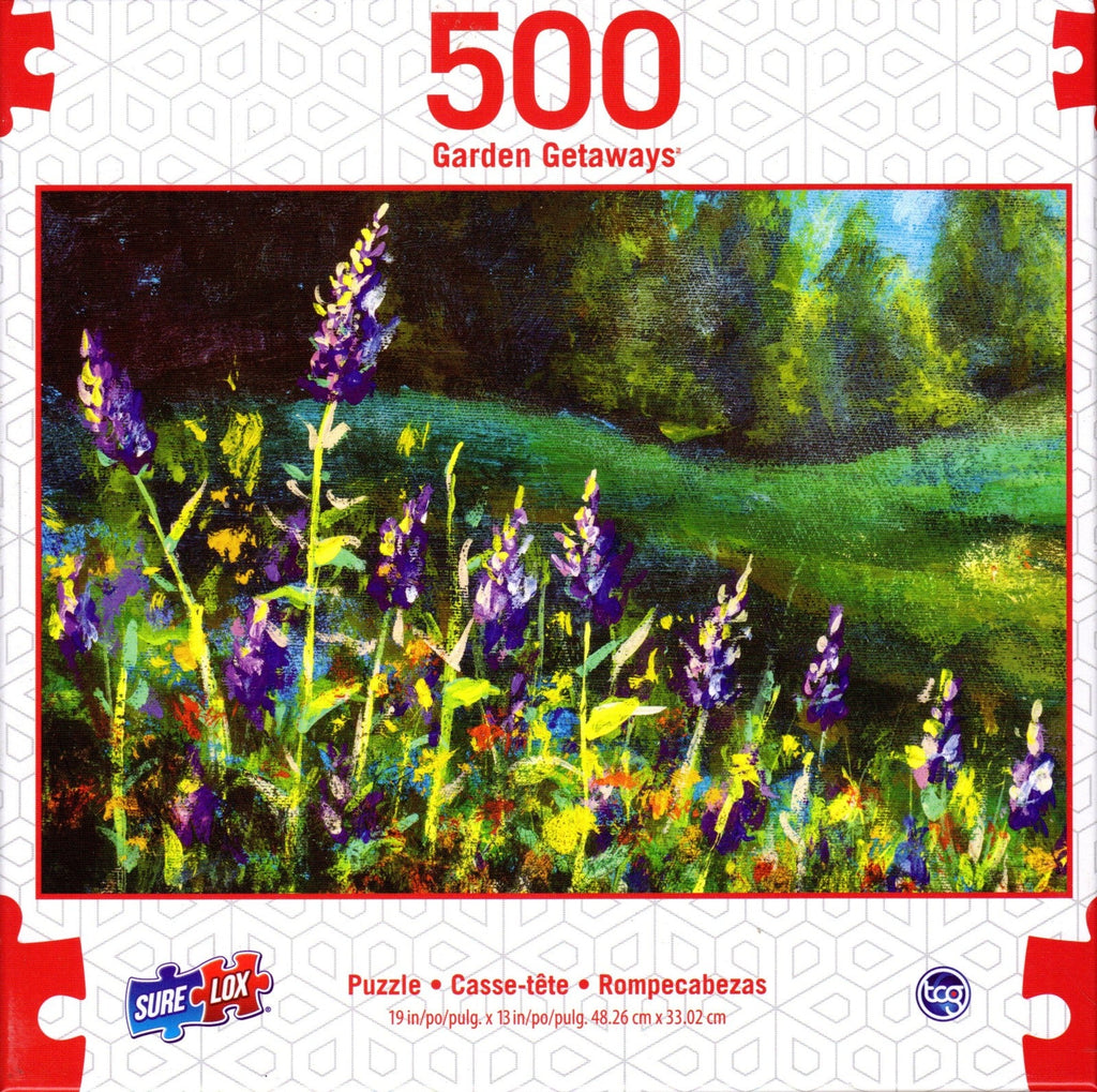 Beautiful Purple Flowers 500 Piece Puzzle