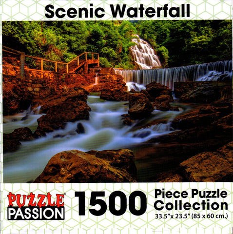 Scenic Waterfall 1500 Piece Puzzle