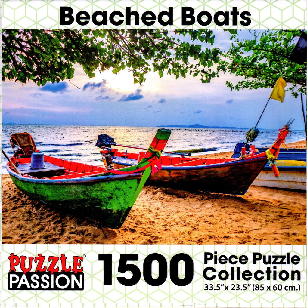 Beached Boats 1500 Piece Puzzle