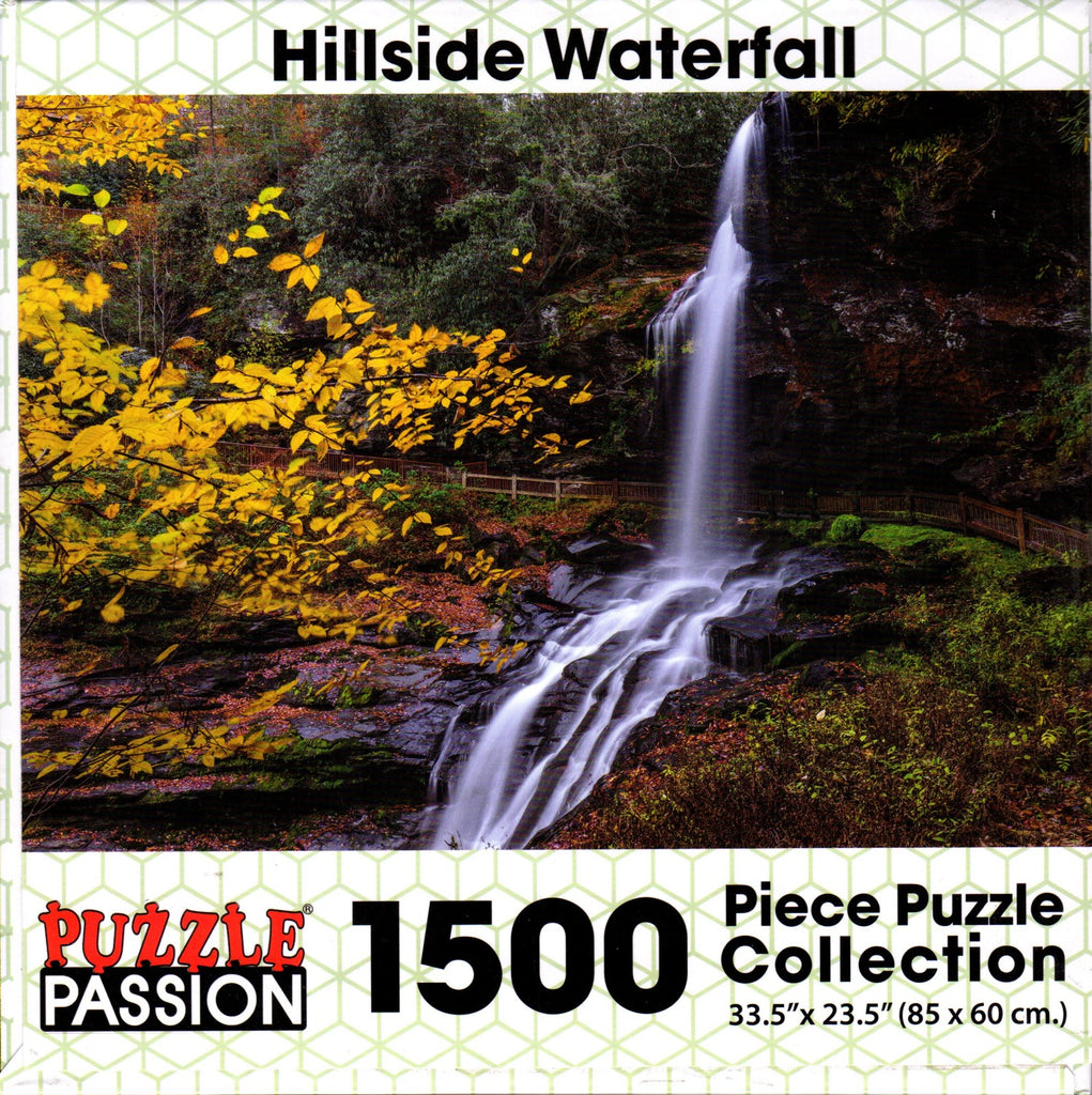 Hillside Waterfall 1500 Piece Puzzle