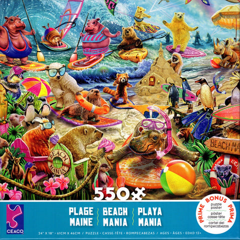 Beach Mania 550 Piece Puzzle