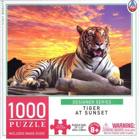 Tiger at Sunset 1000 Piece Puzzle