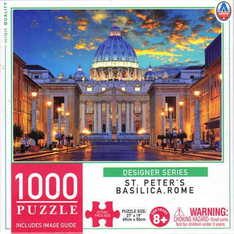 St. Peter's Basilica, Rome 1000 Piece Puzzle