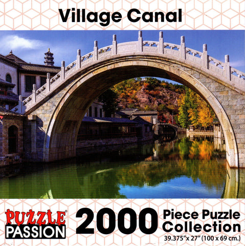 Village Canal 2000 Piece Puzzle