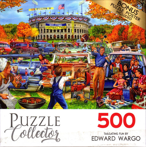 Puzzle Collector 500 Piece Puzzle - Tailgating Fun by Ed Wargo
