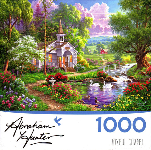 Joyful Chapel 1000 Piece Puzzle by Abraham Hunter
