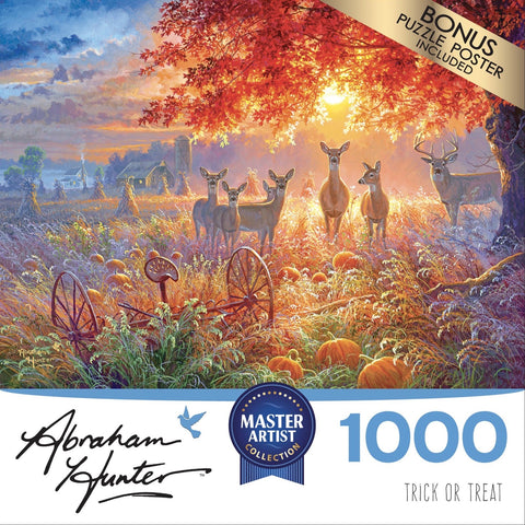 Trick or Treat 1000 Piece Puzzle by Abraham Hunter