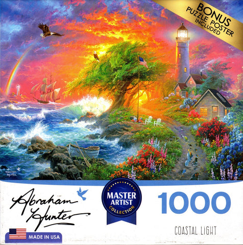 Coastal Light 1000 Piece Puzzle by Abraham Hunter