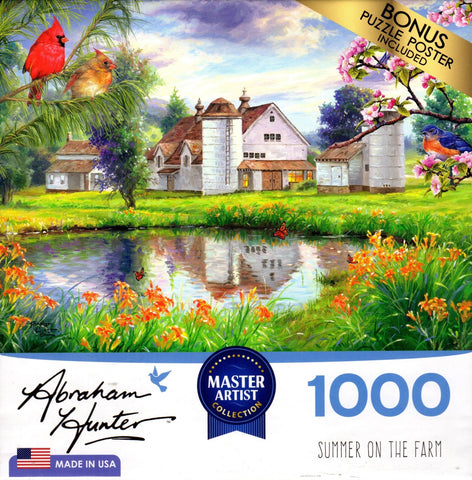 Summer on the Farm 1000 Piece Puzzle by Abraham Hunter