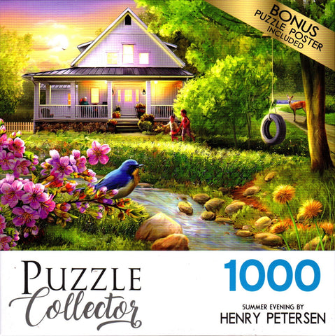 Puzzle Collector 1000 Piece Puzzle - Summer Evening by Henry Peterson