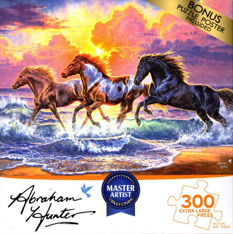 Against the Wind 300 Piece Jigsaw Puzzle By Abraham Hunter