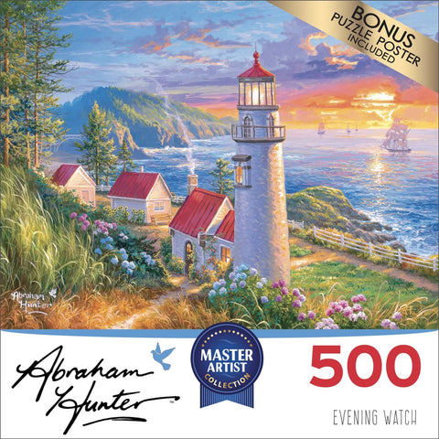 Evening Watch 500 Piece Puzzle By Abraham Hunter