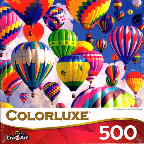 Colorluxe 500 Piece Puzzle - Hot Air Balloons Above the Clouds