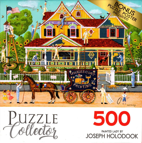 Puzzle Collector 500 Piece Puzzle - Painted Lady By Joseph Holodook