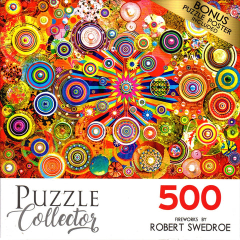 Puzzle Collector 500 Piece Puzzle - Fireworks By Robert Swedroe
