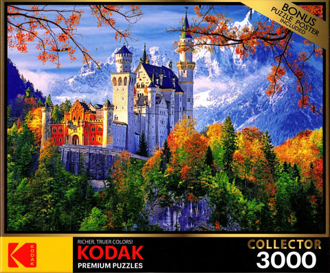 Kodak - Neuschwanstein Castle Bavaria Germany 3000 Piece Puzzle