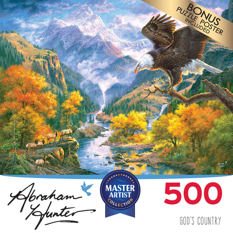 God's Country 500 Piece Puzzle by Abraham Hunter