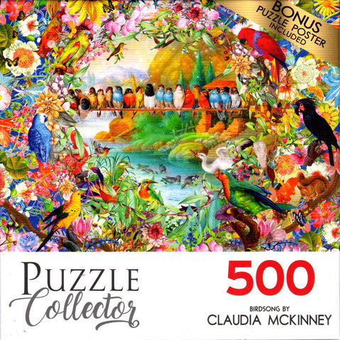 Puzzle Collector 500 Piece Puzzle - Birdsong By Claudia Mckinney