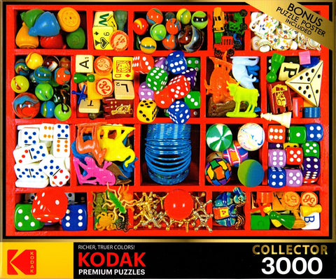 Kodak - Vintage Toy Box 3000 Piece Puzzle By Karen Romanko