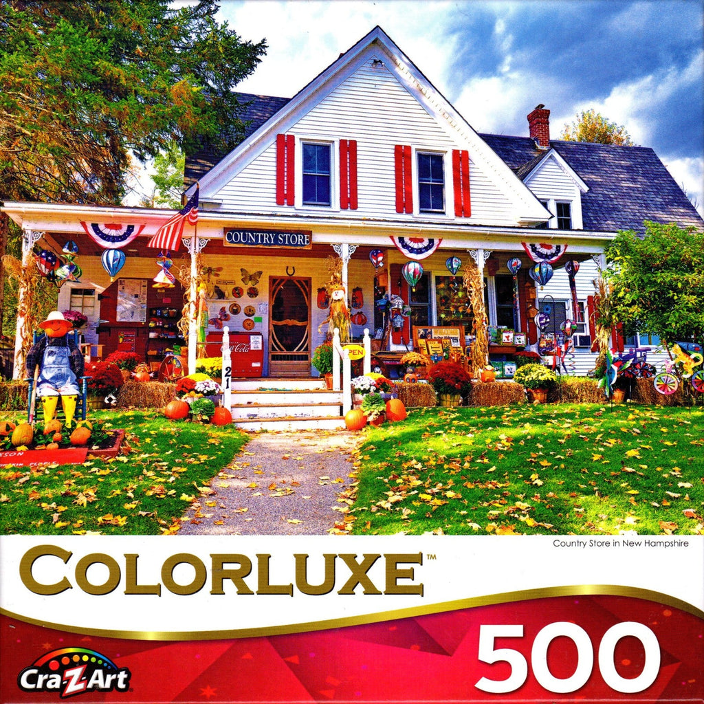 Colorluxe 500 Piece Puzzle - Country Store in New Hampshire By Susanne Kremer