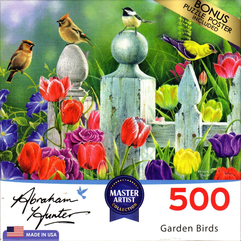 Garden Birds 500 Piece Puzzle By Abraham Hunter