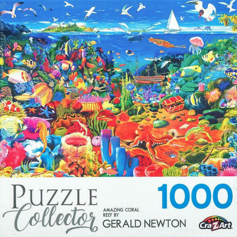 Puzzle Collector 1000 Piece Puzzle - Amazing Coral Reef By Gerald Newton